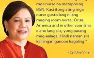 Elections 2013: Villar Clarifies Her Statement about Nurses